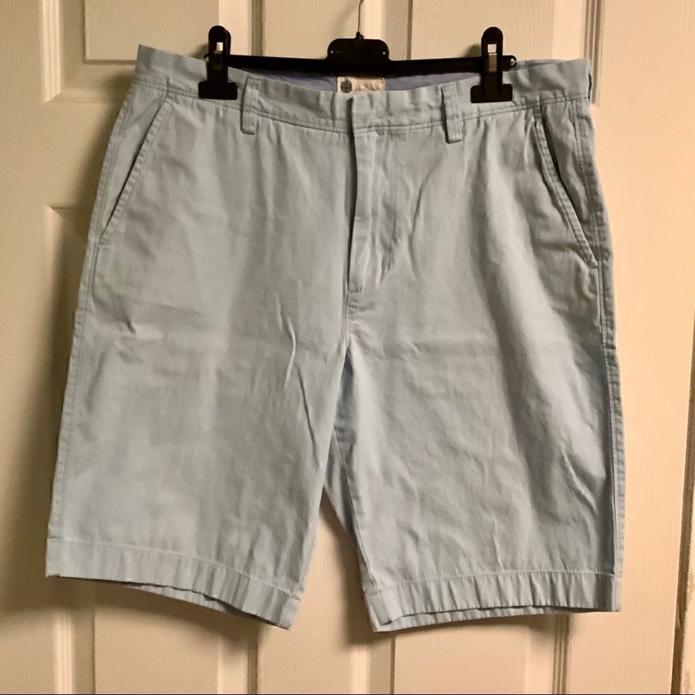 J Crew factory light blue cotton deck short 33 EUC